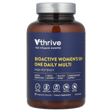 Vthrive, Bioaktywna Dziewczyna 50+, Jedna Dzienna Multi, 60 Kapsułek z Warzyw
