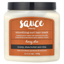 Sauce Beauty, Maska do Włosów Smoothening Curl, Miodu Chia, 10,5 oz (298 g)