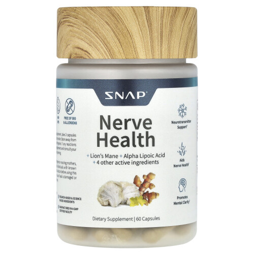 Snap Supplements, Nervhälsa, 60 Kapslar