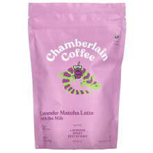 Chamberlain Coffee, Chamberlain Koffie, Lavendel Matcha Latte met Oat Melk, 10 oz (283 g)