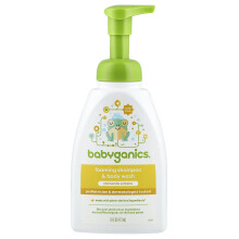 Babyganics, Shampoo e sapone per il corpo schiumante, Verbena di camomilla, 16 fl oz (473 ml)
