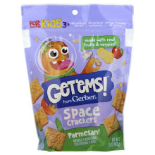 Gerber, Get'ems!, Space Crackers, Voor Kinderen 3+, Parmezaan, 5 oz (142 g)