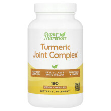 Super Nutrition, Turmeric Joint Complex met Devil's Claw Extract, Boswellia Extract, White Willow Extract, en Ginger Extract, 180 Veggie Capsules