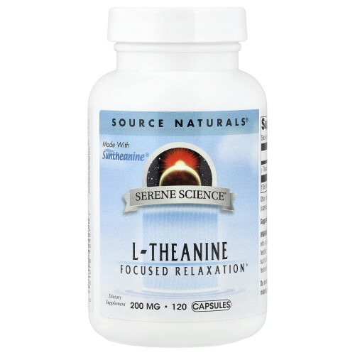 Source Naturals, L-Theanine, 200 mg, 120 Capsules