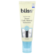 Block Star Protector Solar diario con Tinte, SPF 30, 1.4 fl oz (40 ml)