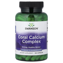 Swanson, Coral Calcium Complex, 180 Capsules