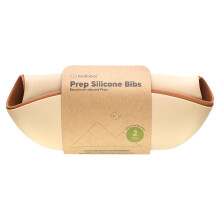 KeaBabies, Förbered Silikon Bibb, 6-36 Månader, Terrakotta, 2 Pack
