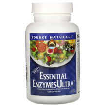 Source Naturals, Væsentlige Enzymer Ultra, 120 Kapsler