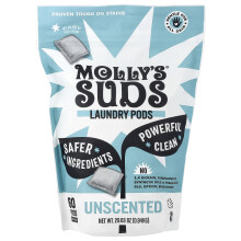 Molly's Suds, Laundry Pods, Unscented, 60 Pods, 29.63 oz (0.84 kg)