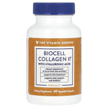 The Vitamin Shoppe, BioCell Collageen II met hyaluronzuur, 60 plantaardige capsule