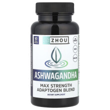 Zhou Nutrition, Ashwagandha, 60 Veggie Kapslí