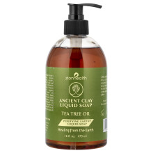 Zion Health, Ancient Clay Liquid Soap, Theeboomolie, 16 fl oz (473 ml)
