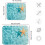 Starfish Beach Dish Drying Mat, Absorbent Kitchen Sink Mat, 2