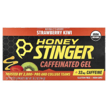 Honey Stinger, Gel de Energia, Morango Kiwi, 24 Pacotes, 1,1 oz (31 g) Cada