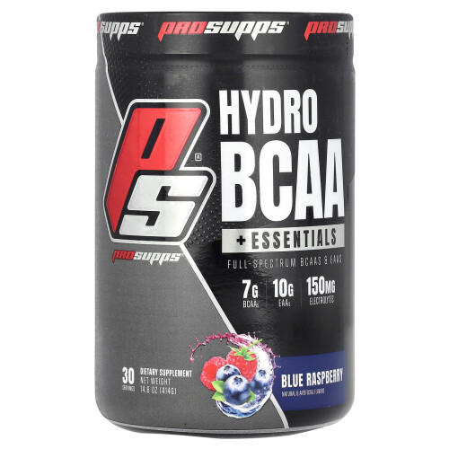 ProSupps, Hydro BCAA +Bazele Esențiale, Blue Raspberry, 14.6 oz (414 g)