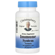 Christopher's Original Formulas, Immune System Formule, 400 mg, 100 Vegetarische Capsules (200 mg Per Capsule)