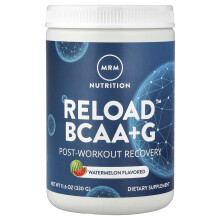 MRM Nutrition, Reload BCAA+G, Nach-Training Wiederaufbau, Wassermelone, 11,6 oz (330 g)
