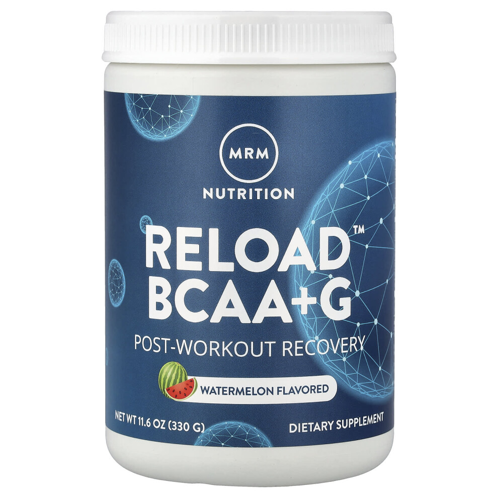 Mrm Nutrition , Reload Bcaa+G, Post-Workout Recovery, Watermelon, 11.6 Oz (330 G)