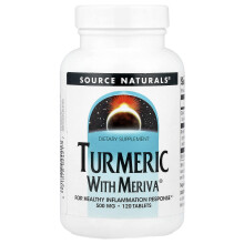 Source Naturals, Turmeric met Meriva, 500 mg, 120 Tabletten