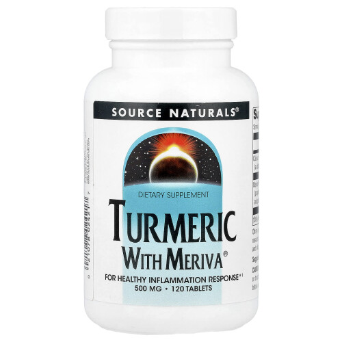 Source Naturals, Turmäri Meriva, 500 mg, 120 Tabletteja