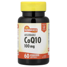 Sundance Vitamins, CoQ10 Absorbabil, 100 mg, 60 Capsule Softgels