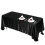 BalsaCircle Black Satin Rectangular Tablecloth 72" x 120" 2