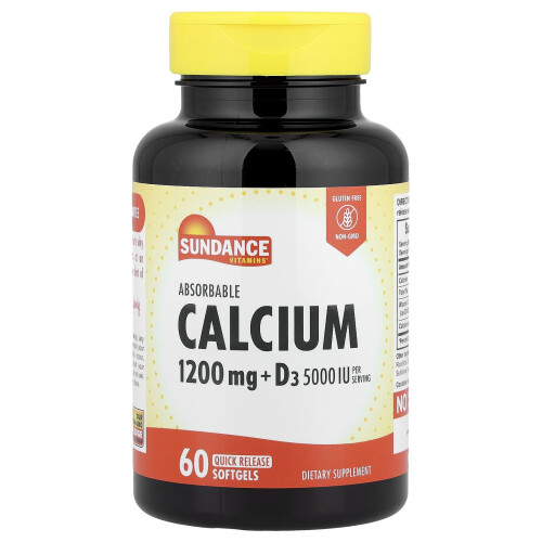 Sundance Vitamins, Καλλίτη Κάλκιου + D3, 60 Γρήγορη Λήψη Μυλίσσια