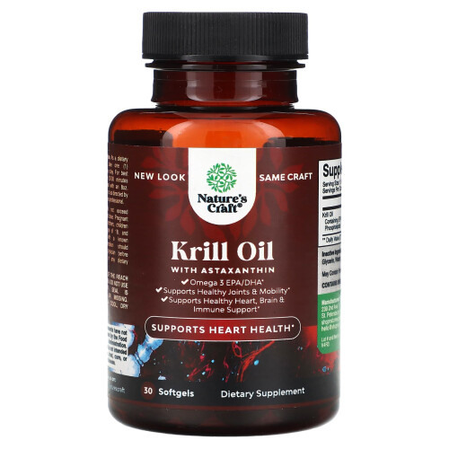 Nature's Craft, Oil από Κριλ με Ασταξανθίνη, 30 Softgels