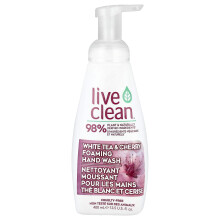 Live Clean, Foamende Handreiniger, Witte Thee & Kers, 13,5 fl oz (400 ml)