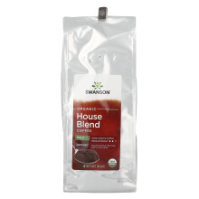 Swanson, Ekologiskt Husblandat Kaffe, Malen, Medel Roast, Dekaf, 1 lb (454 g)