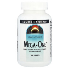 Source Naturals, Mega-Ett, Hög Potens Multi-Vitamin med Mineraler, 180 Tabletter