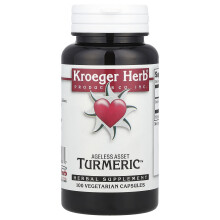 Kroeger Herb Co, Kurkuma, 100 Vegetariske Kapsler