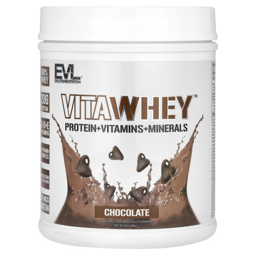 EVLution Nutrition, VitaWhey, Ciocolată, 21 oz (596 g)