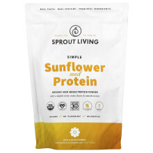 Sprout Living, Protein de semințe de floarea-soarelui simplă, 1 lb (454 g)