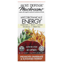Host Defense, Pilze, MycoBotanicals, Energie, 60 Kapseln