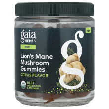 Gaia Herbs, Gaia Kräuter, Löwenzahnpilz-Gummis, Zitrus, 60 Gummis