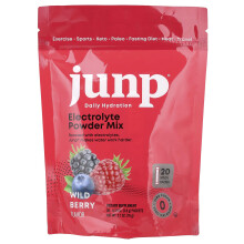 JUNP Hydration, Elektrolyt Poeder Mix, Wild Berry, 20 Stick Packs, 0,13 oz (3,8 g) Each