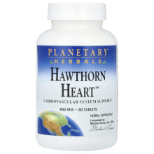 Planetary Herbals, Hawthorn Heart, 900 mg, 60 Tablets