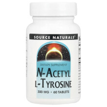 Source Naturals, N-Acetyl L-Tyrosine, 300 mg, 60 tabletek