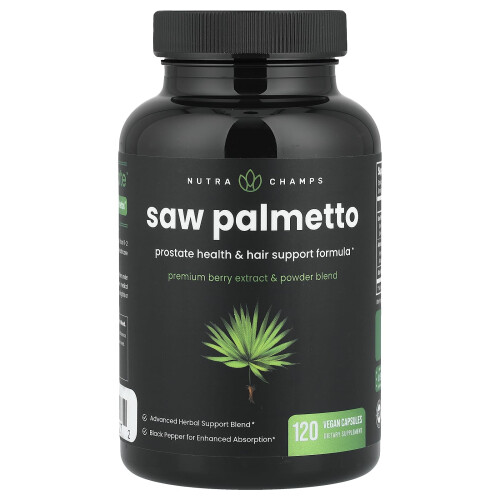 NutraChamps, Palmetto, 120 Lille Capsuler
