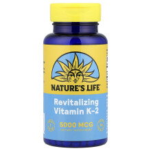 Nature's Life, Revitalizujúci Vitamin K-2, 5 000 mcg, 60 Tablet