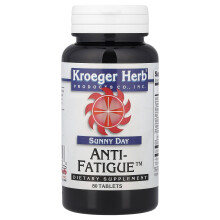 Kroeger Herb Co, Sunny Day, Anti-Fatigue, 80 Tabletter