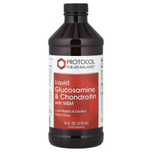 Protocol for Life Balance, Vloeibare Glucosamine & Chondroitin met MSM, Citrus, 16 fl oz (473 ml)