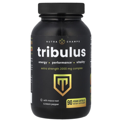 NutraChamps, Tribulus, Υψηλή Δύναμη, 2.000 mg, 90 Βιολογικά Φύλλα (666 mg ανά Φύλλο)