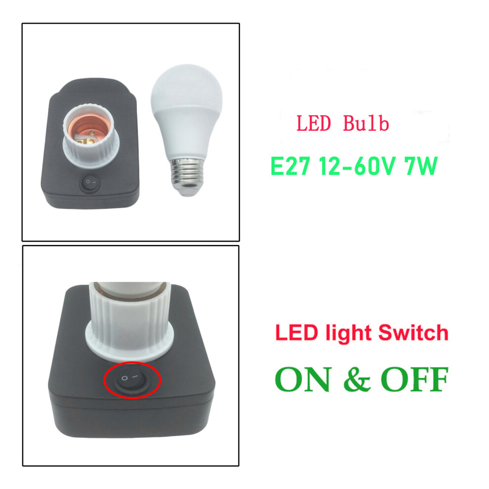 7W LED Emergency Bulb 700LM E27 12-60V Battery