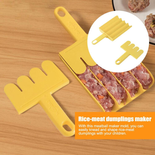Plast Kitchen4Meatball Maker Risbollar Form Köttskrapa Skedbollare K4X9 2