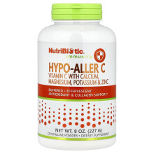 NutriBiotic, Immunitetti, Hypo-Aller C, Vitamiini C Kalsium, Magnesium, Kalsium & Sinkki, 8 oz (227 g)