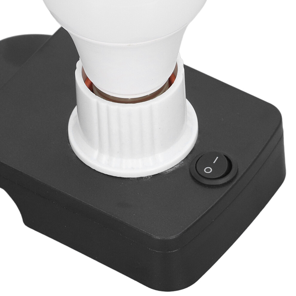 E27 LED Bulb 700LM 7W Portable Battery Adapter