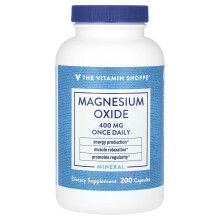 The Vitamin Shoppe, Magnesium Oxide, 400 mg, 200 Capsules