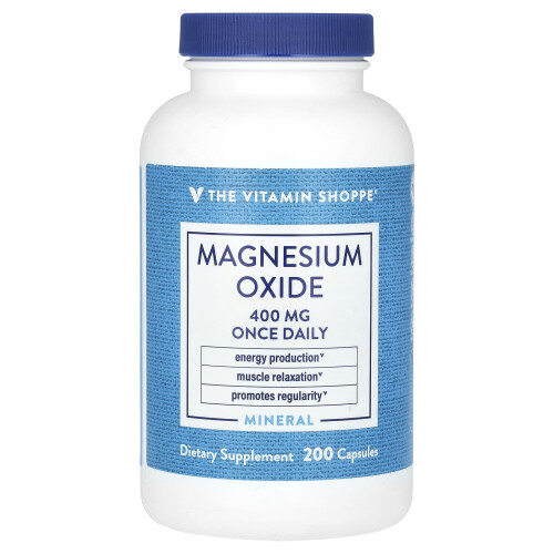 The Vitamin Shoppe, Magnesium Oxide, 400 mg, 200 Capsules